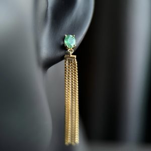 Natural Emerald Earring