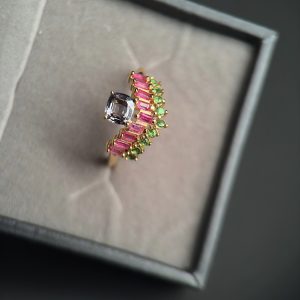 Natural ruby ring